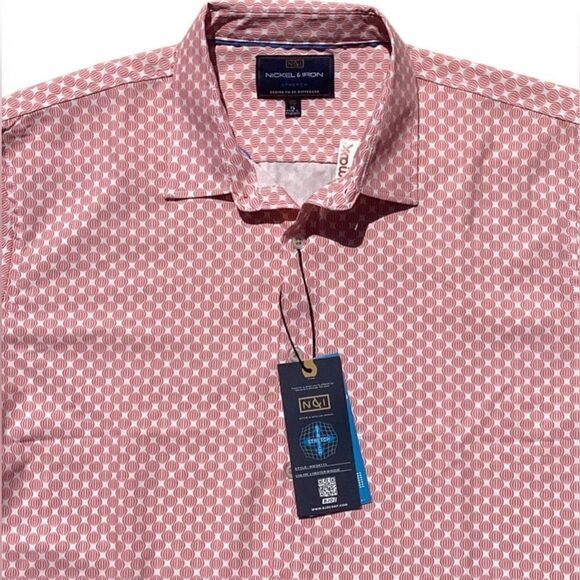 NICKEL & IRON MENS NWT STRETCH PERFORMANCE SHIRT QUICK DRY MOISTURE WICKING XL - Picture 2 of 9